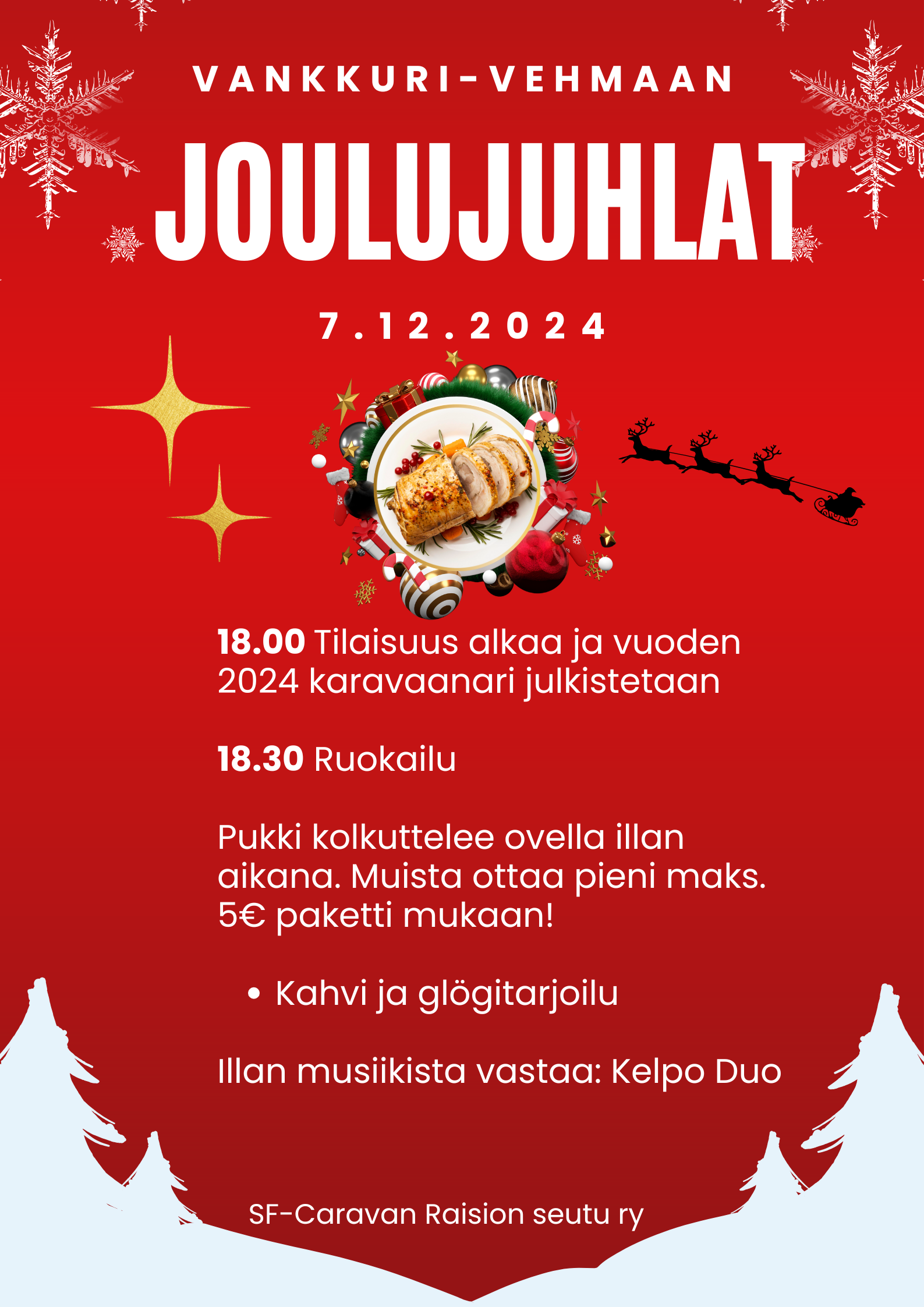 Joulujuhlan aikataulu