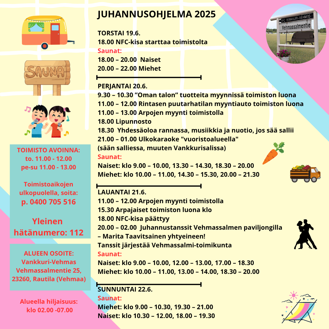 Juhannusohjelma kuvana